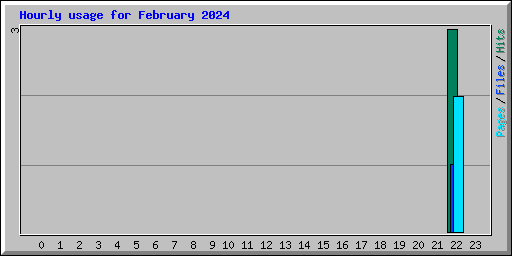 Hourly usage for February 2024