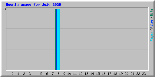 Hourly usage for July 2020