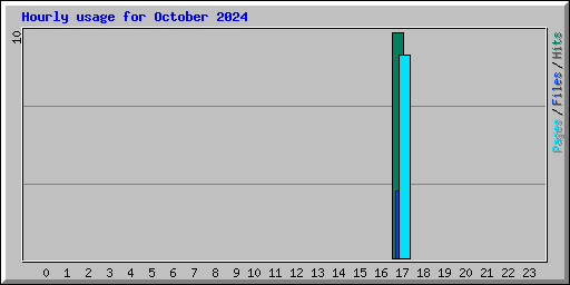 Hourly usage for October 2024