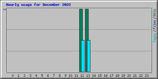Hourly usage for December 2022