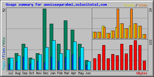 Usage summary for annisaayurahmi.solusitotal.com