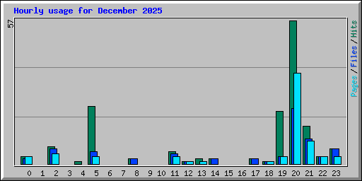 Hourly usage for December 2025