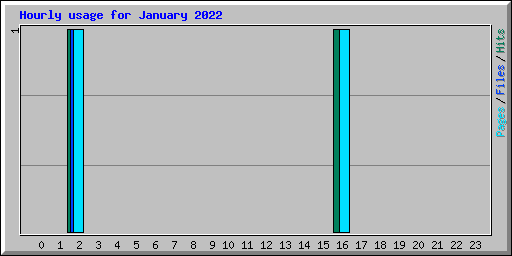 Hourly usage for January 2022