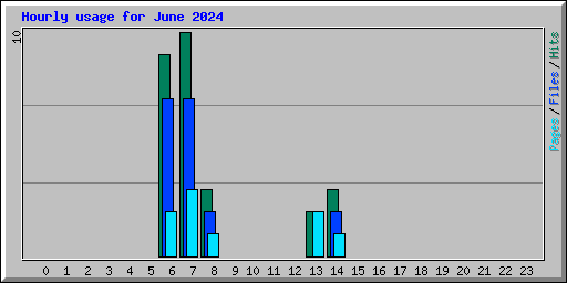 Hourly usage for June 2024