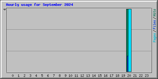 Hourly usage for September 2024