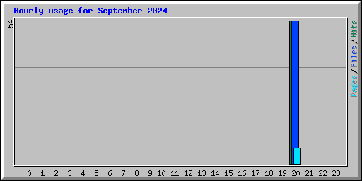 Hourly usage for September 2024