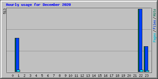 Hourly usage for December 2020