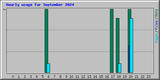 Hourly usage for September 2024