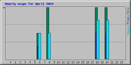 Hourly usage for April 2024