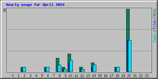 Hourly usage for April 2024