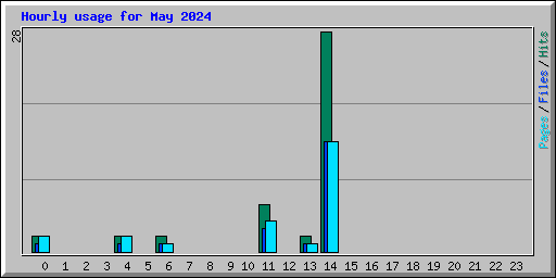 Hourly usage for May 2024