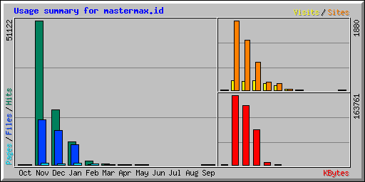 Usage summary for mastermax.id