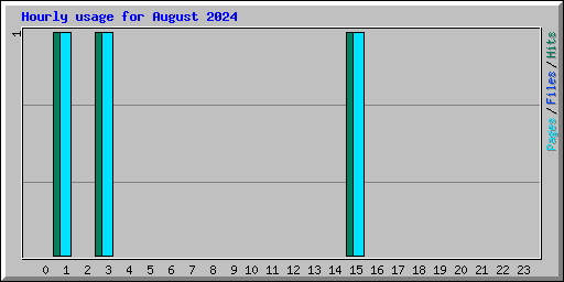 Hourly usage for August 2024