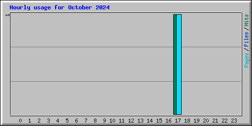 Hourly usage for October 2024