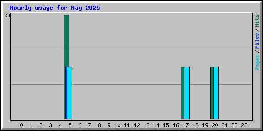 Hourly usage for May 2025