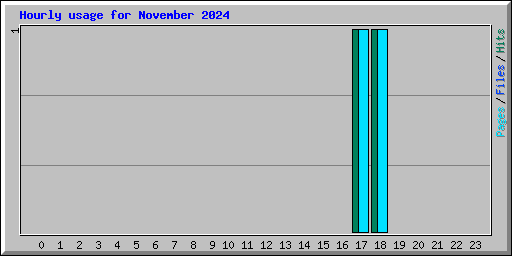 Hourly usage for November 2024