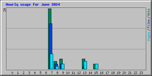 Hourly usage for June 2024