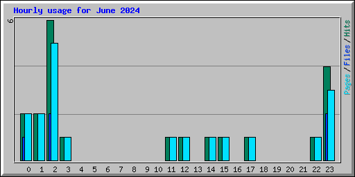 Hourly usage for June 2024