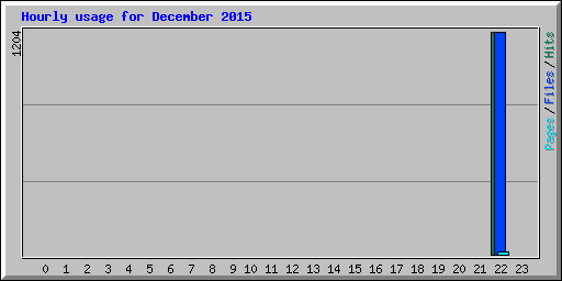 Hourly usage for December 2015