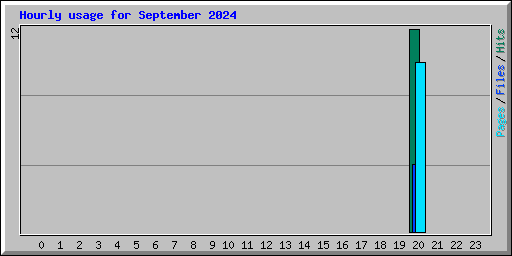 Hourly usage for September 2024