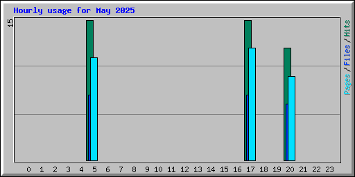 Hourly usage for May 2025