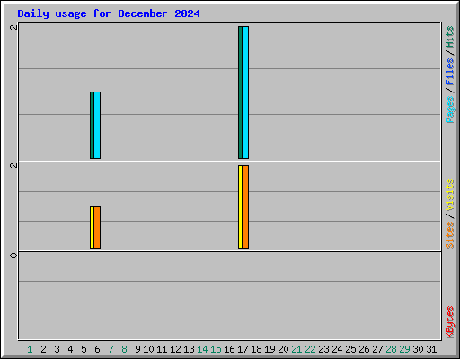 Daily usage for December 2024