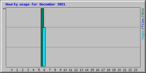 Hourly usage for December 2021