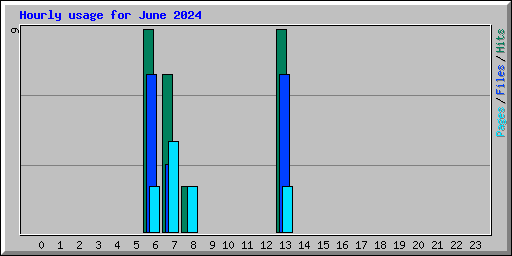 Hourly usage for June 2024