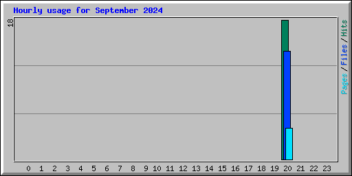 Hourly usage for September 2024