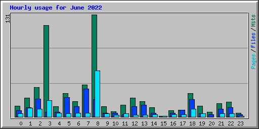 Hourly usage for June 2022