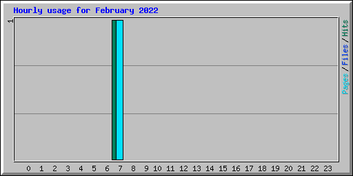 Hourly usage for February 2022